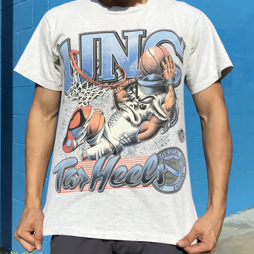 Vintage NCAA North Carolina Tar Heels Shirt, University Of North Carolina Shirt